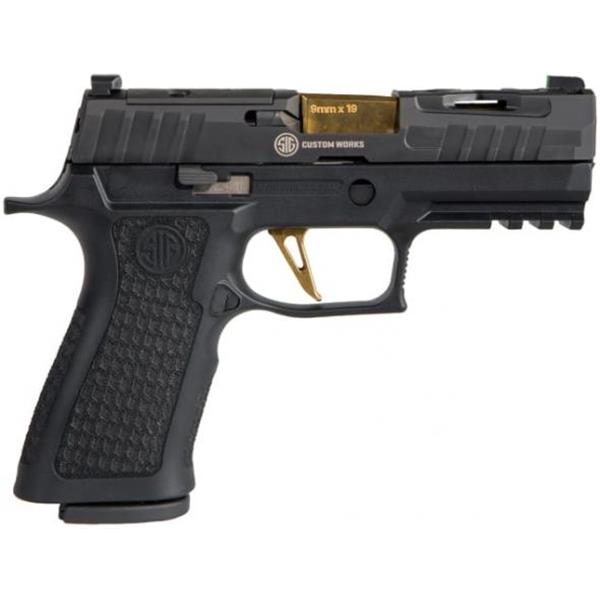 Sig Sauer P320 XCarry Spectre 9mm Luger 3.90" 17+1 Black Nitron Stainless Steel Slide XCompact Laser Engraved Polymer Grip with X-RAY3 Day/Night Sights Includes 2 Mags 798682659967