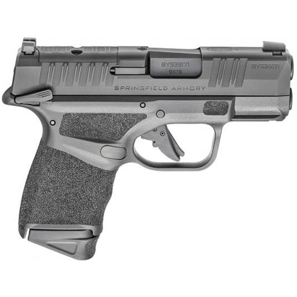 Hellcat OSP MS Springfield Armory Micro-Compact 9mm Luger 3" 11+1 Black Melonite Steel Slide Adaptive Textured Polymer Grip Manual Safety 706397934736