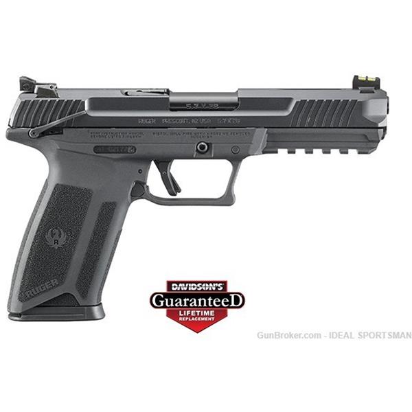 5.7X28mm Ruger / Sturm, & Co. RUGER 57 5.7X28 4.94" (2)20 ROUND MAGAZINES ALL BLACK 16401 BRAND NEW 736676164011