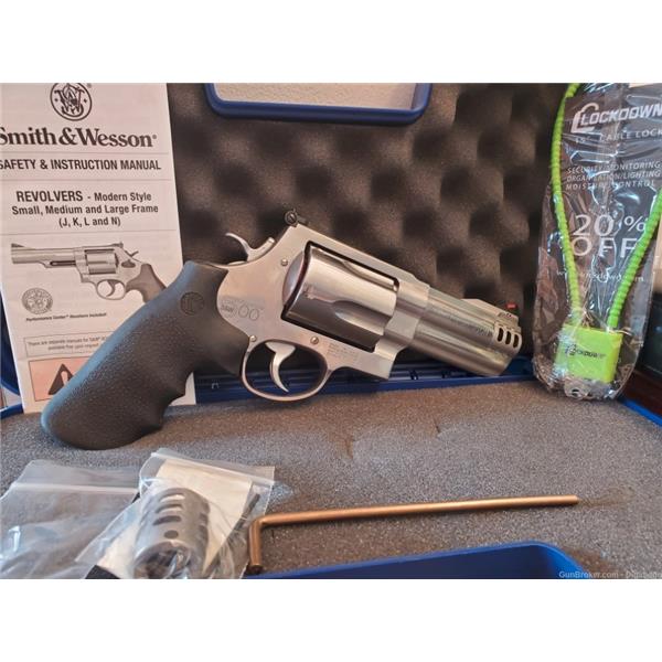 .500 S&W S&W500 Smith & Wesson / NEW SMITH WESSON 500 STAINLESS STEEL 4" BARREL 5 RDS CAPACITY MAG 022188635041 163504 4 inch " barrel