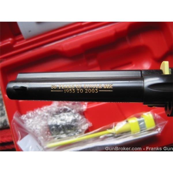 .22 LR Ruger / Sturm, & Co. Single Six convertible 50th anniversary New Old stock 2003 00660 4 inch " barrel