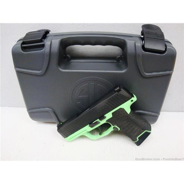 9mm Luger Sig Sauer P365 9MM Nitron Black/Neon Green X-Ray Sights NICE! IN BOX 4971 3 inch " barrel