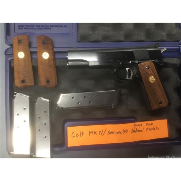 .45 ACP 1911 Gold Cup National Match Colt / Series 70 3 with Wilson Mags 5 inch " barrel