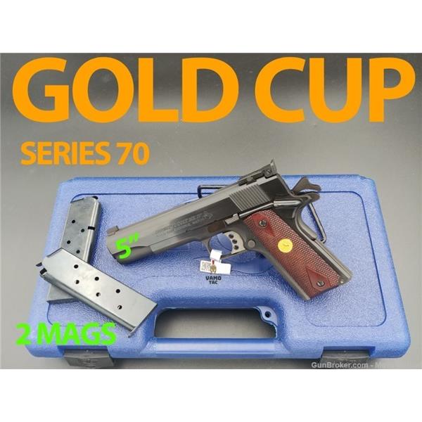 .45 ACP Gold Cup National Match (Series 70) COLT 1911 GOLD CUP Black 2x MAGS Barrel .45ACP