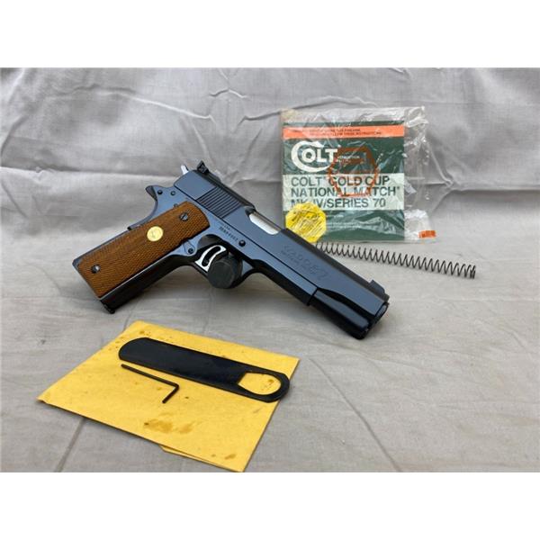 .45 ACP 1980 SERIES 70 COLT GOLD CUP NATIONAL MATCH 1911 .45ACP + TOOLS MANUAL