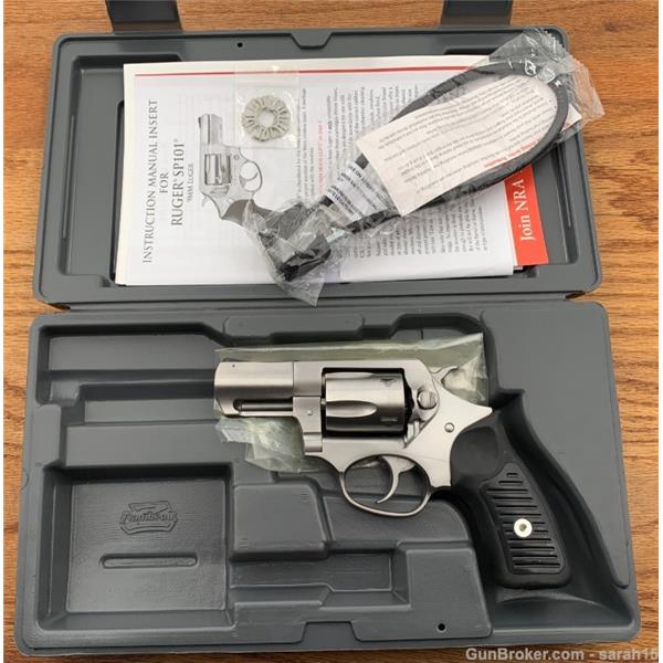 Other Model RUGER SP101 RARE 9MM LUGER ORIGINAL BOX & PAPERS ALL STAINLESS LNIB 05783
