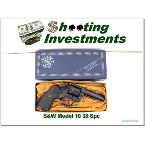 .38 Special Smith & Wesson 10-6 4" MILITARY POLICE in box!