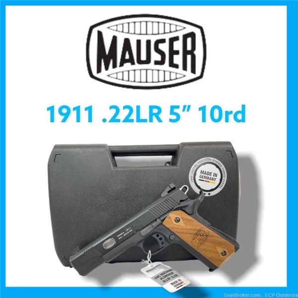 .22 LR GSG 1911 Mauser Blue Line Solutions .22LR 5" Full Size 10rd Blued/Wood 5 inch " barrel