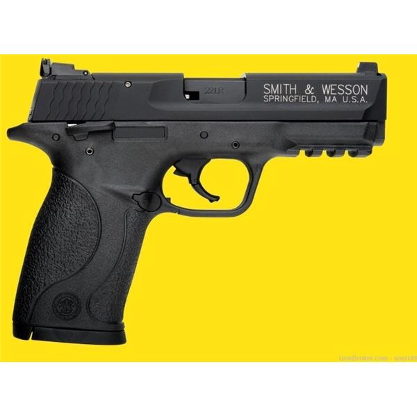 .22 LR M&P22c Smith & Wesson / S&W M&P Compact 22 3.6” Threaded Bbl 3/8”x24 Adj Sts 10+1 2 Mags #108390 022188083903 3 inch " barrel