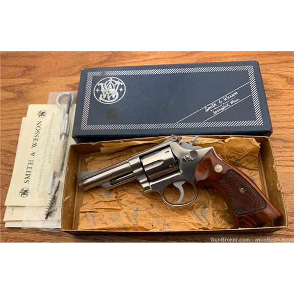 Other Model S&W 4" MOD 66 COMBAT MAGNUM 357 STAINLESS REAR SIGHT ORIG BOX TOOLS PAPERS