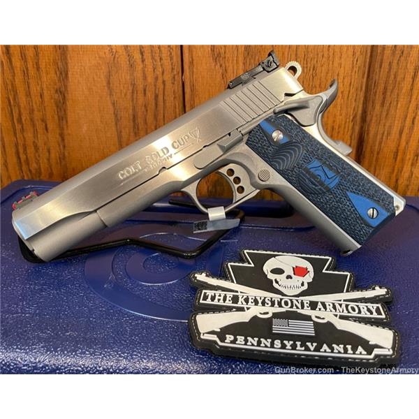 .45 ACP GOLD CUP LITE COLT TROPHY 45 SEMI AUTO PISTOL STAINLESS NO RESERVE 098289111883 O5070GCL