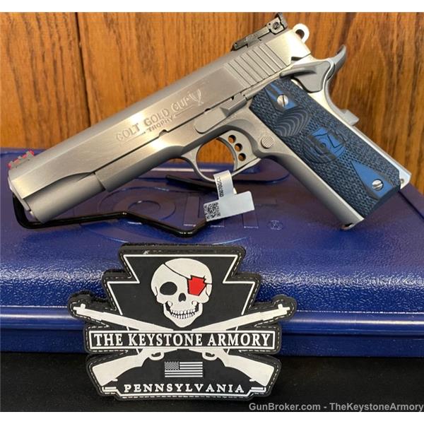 .45 ACP GOLD CUP LITE COLT TROPHY 45 SEMI AUTO PISTOL STAINLESS NO RESERVE 098289111883 O5070GCL
