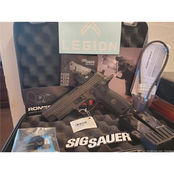 9mm Luger P226R NEW SIG SAUER P226 LEGION RXP WITH ROMEO 1 PRO 9MM 4.4" BAREEL 3 MAGS-15RDS 798681626632 E26R-9-LEGION-RXP 4 inch " barrel