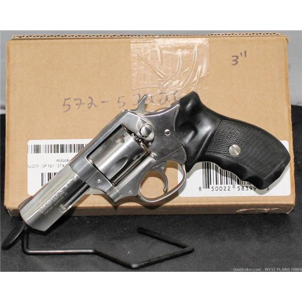 .38 Spl. Ruger / Sturm, & Co. POLICE TRADE IN, RUGER SP101, SPL, 3" BRL, 5 RND (SP10138SPL) 850022583995 G-I-24857 3 inch " barrel