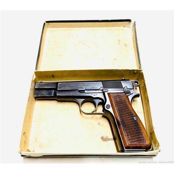 9mm Luger ULTRA RARE Early 50’s Browning Hi-Power w/Original Box WWII WW2 Nazi FN 4 inch " barrel