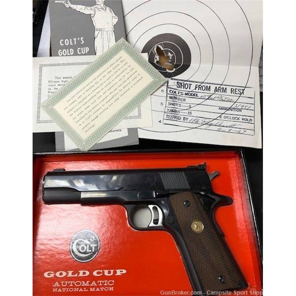 .45 ACP 1911 Gold Cup National Match Colt 45cal pistol. 40189