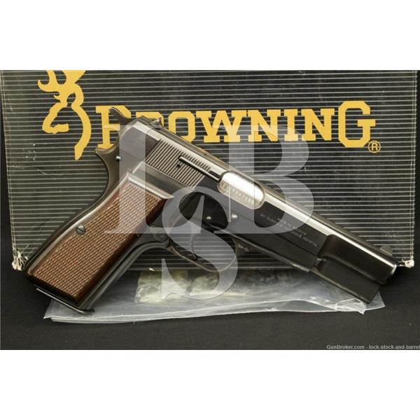 FN Browning Hi-Power 9mm Luger 4 5/8" Semi-Automatic Pistol, MFD 1987 NO CA