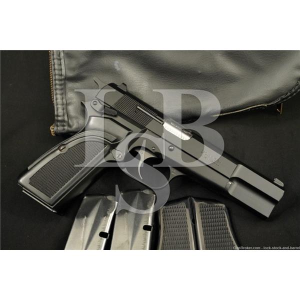 Hi-Power FN Browning Hi Power Mark III 9mm Luger 4 5/8" Semi-Auto Pistol, 1989 NO CA
