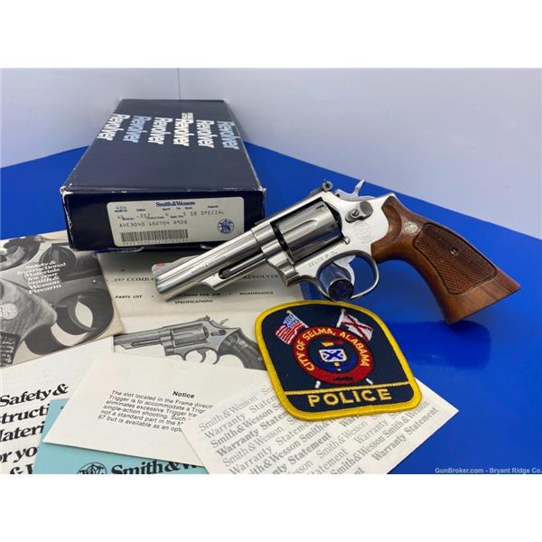 .357 Mag. Smith & Wesson / S&W 66-2 Stainless 4" *SUPER RARE SELMA, ALABAMA POICE ISSUE* GG 4 inch " barrel