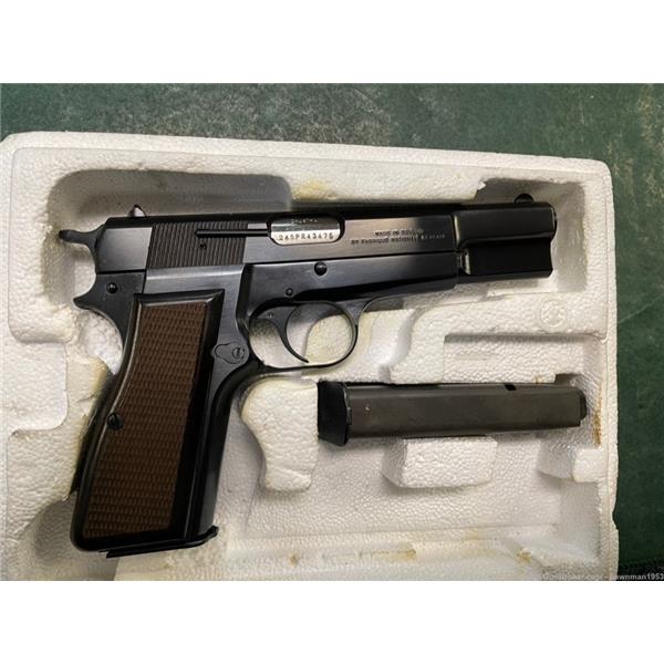 9mm Luger Browning Hi-Power Made In Belgium Factory Box 4 inch " barrel