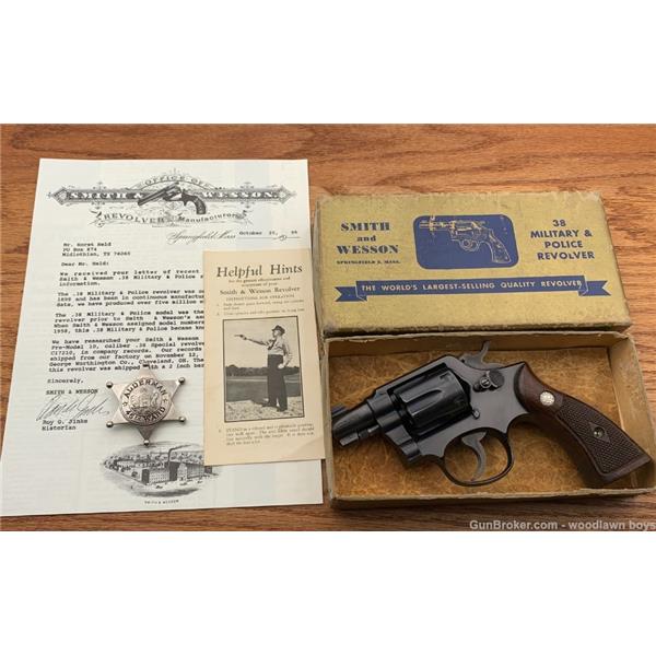 Other Model S&W 2" BLUE PRE-MOD 10 ORIG GOLD BOX OWNED BY CHICAGO GOP ALDERMAN LETTER