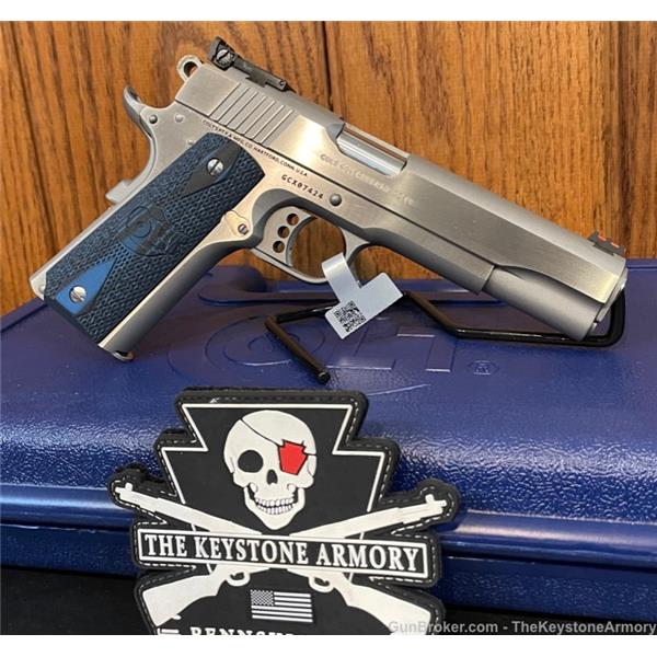 .45 ACP GOLD CUP LITE COLT TROPHY 45 SEMI AUTO PISTOL STAINLESS NO RESERVE 098289111883 O5070GCL