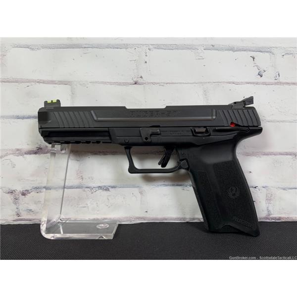 Ruger-57 Ruger / Sturm, & Co. 57 Pistol 5.7x28mm 4.94in 2Mags 20rd Black Full Size, Fiber Optic 736676164011