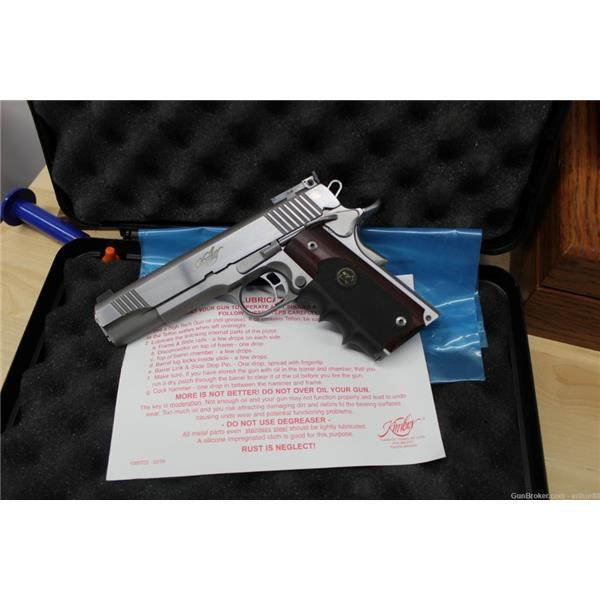 .40 S&W Stainless Gold Match II KIMBER GOLD MATCH TARGET IN 40 CALIBER WITH NO RESERVE 5 inch " barrel