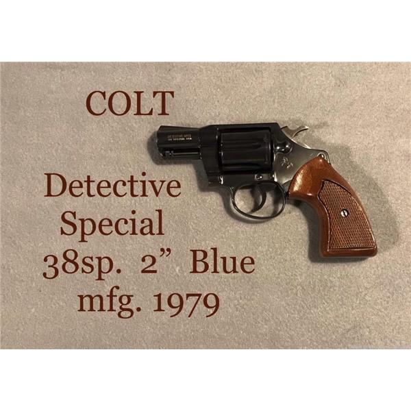 .38 Spl. Vintage Colt Detective Special 2" Blue 38 Revolver 2 inch " barrel