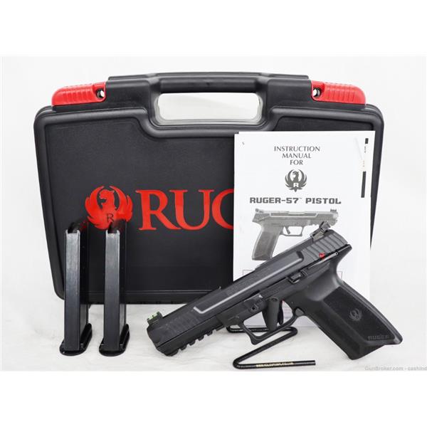 5.7X28mm Ruger / Sturm, & Co. RUGER-57 (16401) 5.7 x 28mm 4.94” S.AUTO PISTOL – Black Polymer 736676164011 124739 5 inch " barrel