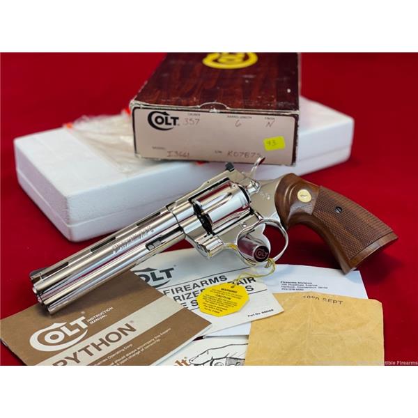 Free Shipping! Colt Python 1978-1980 Complete Paperwork Package 