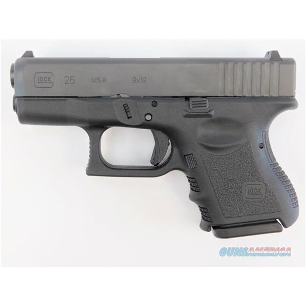 Glock G26 Gen 3 Sub-Compact 9mm Luger 3.43" 10 Rds UI2650201 764503001246