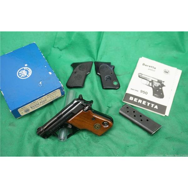 .25 ACP (6.35mm) Beretta 950BS 950 BS 25 25acp W/ Wood Grips $.01 Start - No Reserve