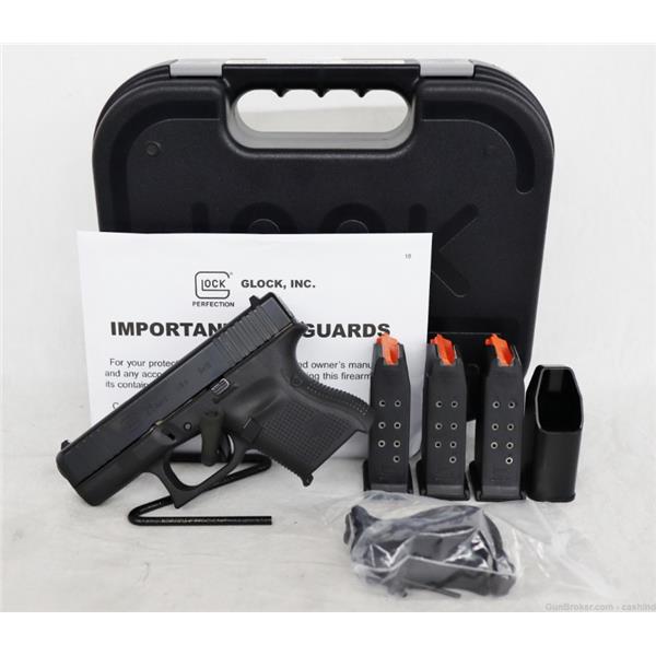 9mm Luger G26 Glock Model 26 Gen 5 3.43” Subcompact S.Auto Pistol – Black Polymer 764503037337 125413 3 inch " barrel UA265S201