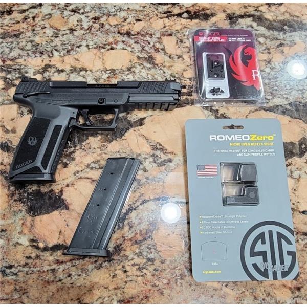 5.7X28mm Ruger / Sturm, & Co. 57, Adj Rear Sight, Romeo Zero and Plate, NIB LIFETIME GUARANTEE! 5 inch " barrel
