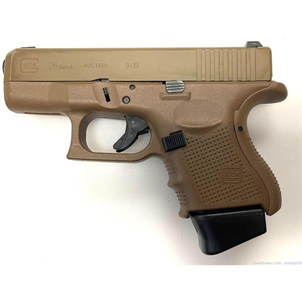 9mm Luger G26 GEN4 Glock 26 Gen 4 FDE Used 3.4" 10rd NO CC FEES