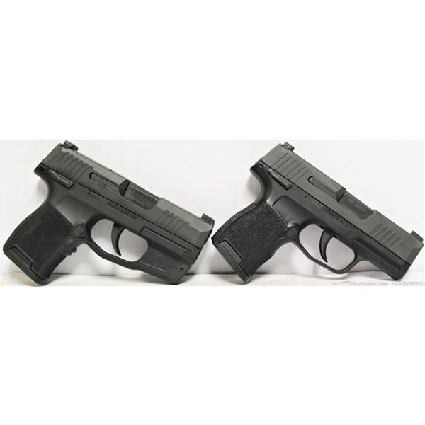 9mm Luger SIG SAUER LOT OF 2 P365'S 9MM 10RD SAFETY NIGHT SIGHTS 365 RARE PENNY SALE G-308145-1 G-308860-1 3 inch " barrel