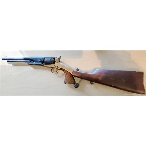 Colt 1860 Army Revolver Reproduction, Serial 7295, with Shoulder Stock