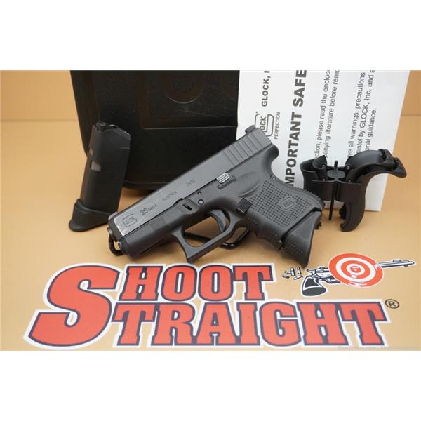 9mm Luger G26 GEN4 Glock 26Gen4 3.4" w/Box NoCCFees 3 inch " barrel