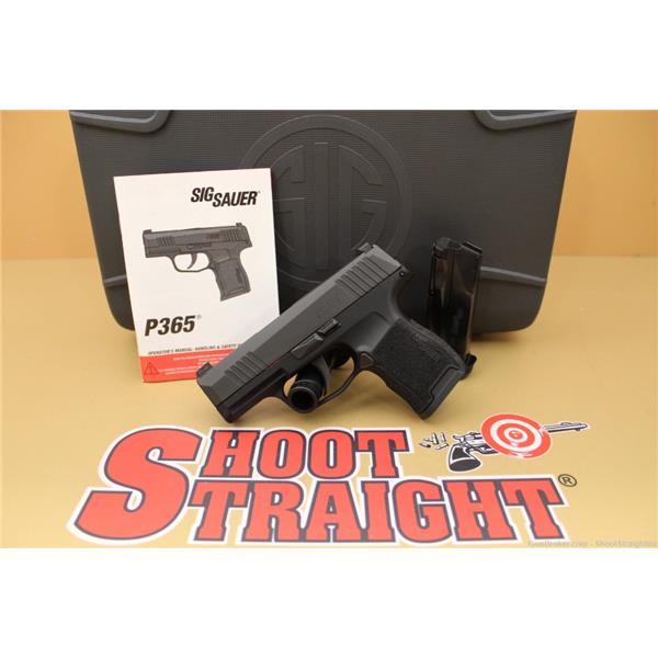 9mm Luger Sig Sauer P365 w/Case 9MM 3" NoCCFees 3 inch " barrel