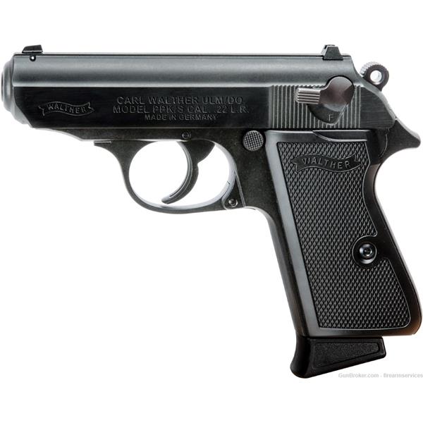 .22 LR Walther Arms New PPK/s 22 Black DA/SA 723364200250 3 inch " barrel 5030300