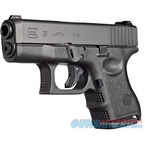 Glock G26 Gen3 Pistol 9mm 3.43 in Black 10+1 764503265020 PI2650201