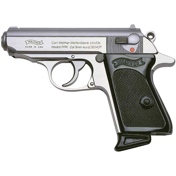 .380 ACP Walther Arms 4796001 PPK 380 3.30" 6+1 Stainless Black Polymer Grip 723364209932
