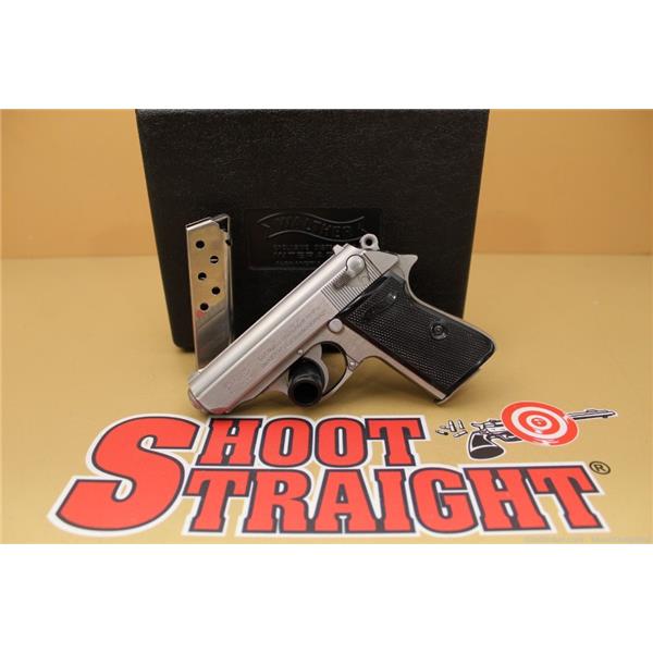 .380 ACP Walther Arms PPK/S Stainless w/Case .380ACP 3.3" NoCCFees 3 inch " barrel