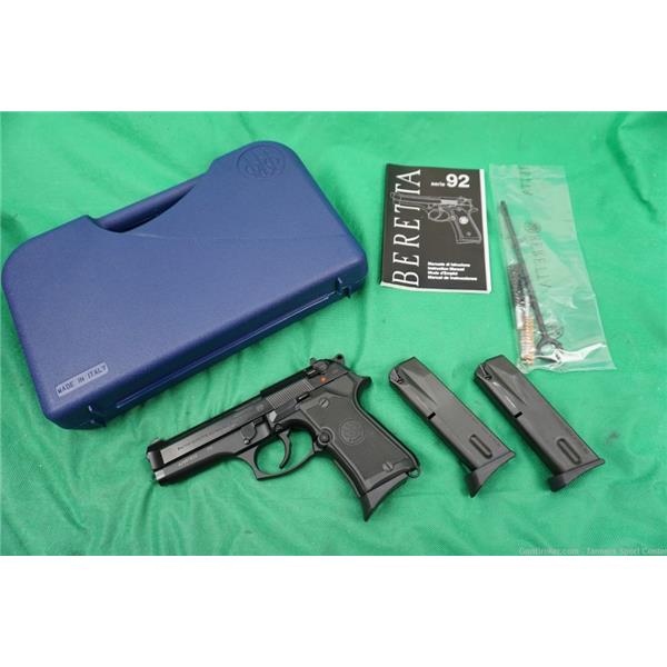 9mm Luger Beretta 92 Compact Type L 9 13-Round 92FS w/ Three Mags No Reserve