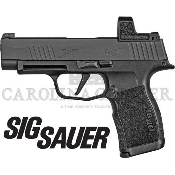 Sig Sauer P365 XL 9mm Luger 3.70" Barrel 12+1 Black Nitron Stainless Steel Polymer Grip RomeoZero 798681622719