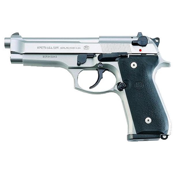 92FS Beretta 92 FS Inox 9mm 4.9" 15+1 Rubber Grip Stainless Steel 082442818221