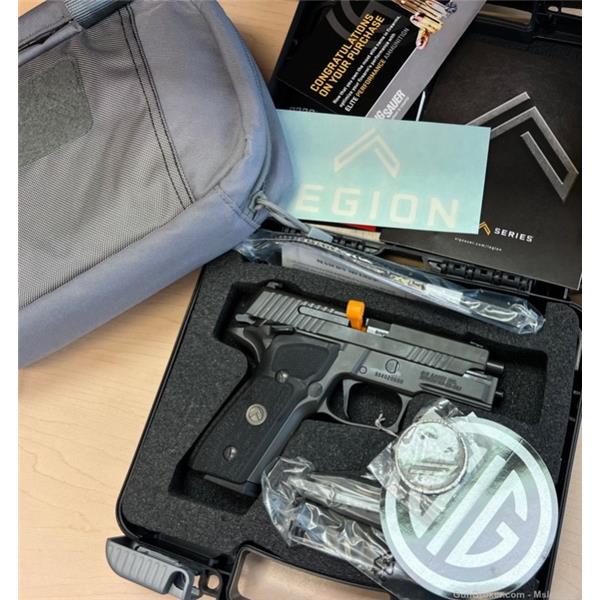 9mm Luger +P NEVER FIRED SIG SAUER P229 LEGION SAO 9MM 3.9" 15RD 229 3 MAGS PVD GRY 798681591596 4 inch " barrel E29R-9-LEGION-SAO