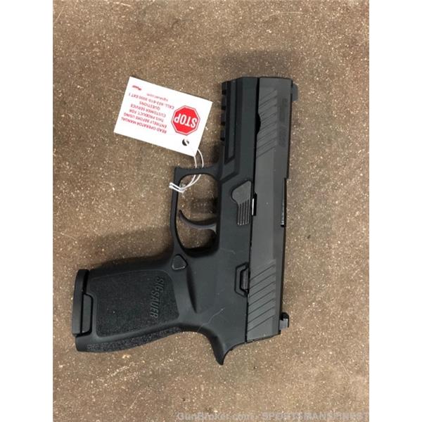 9mm Luger SIG SAUER P320C NITRON SIGLITE, NO RESERVE 3 DAY PENNY AUCTION! inch " barrel