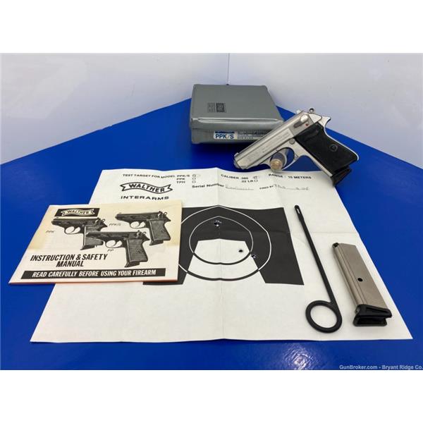 Walther Arms PPK/S .380 Acp Matte Stainless 3.3" *STUNNING SEMI AUTO PISTOL* KM